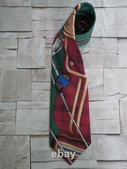 VTG Polo Ralph Lauren Hand made in the USA pure silk golf neck tie