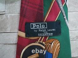 VTG Polo Ralph Lauren Hand made in the USA pure silk golf neck tie
