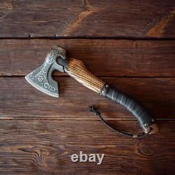 Viking HANDMADE FORGED High Carbon STEEL TOMAHAWK, HATCHET, AXE, INTEGRAL, Axe USA