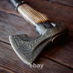 Viking HANDMADE FORGED High Carbon STEEL TOMAHAWK, HATCHET, AXE, INTEGRAL, Axe USA