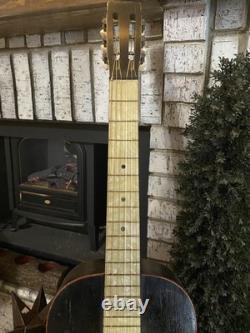 Vintage 1930s Regal Supertone Asian Parlor Guitar USA Made Rare! Pearl Fretboard