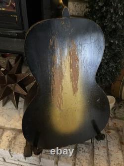 Vintage 1930s Regal Supertone Asian Parlor Guitar USA Made Rare! Pearl Fretboard