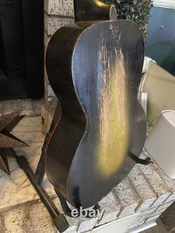 Vintage 1930s Regal Supertone Asian Parlor Guitar USA Made Rare! Pearl Fretboard