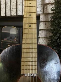Vintage 1930s Regal Supertone Asian Parlor Guitar USA Made Rare! Pearl Fretboard