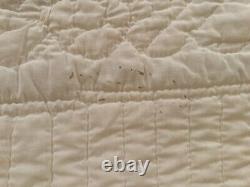 Vintage 1950'sUSA HANDMADE Quilted & Cross StitchedNo Holes or TearsNiceBR