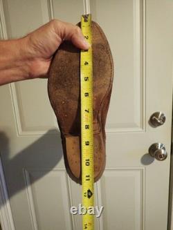 Vintage 1977 Stewart Boot Co Fine Hand Made USA Cowboy Suede Leather Boots 9EE