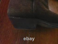 Vintage 1977 Stewart Boot Co Fine Hand Made USA Cowboy Suede Leather Boots 9EE