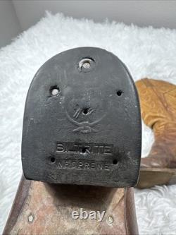 Vintage 1980s LARAMIE Hand Made Cowboy Boots Western Ranch Leather USA 1983