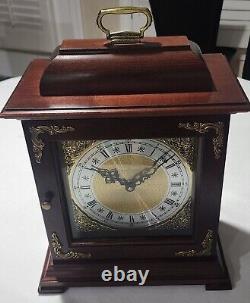 Vintage Bradford Highland Quartz Mantle Clock, hand made, crafted from fine, USA