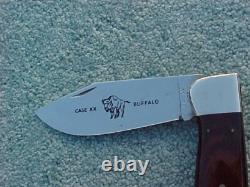 Vintage CASE XX P1732 Clasp BUFFALO Hand Made USA Pocket Knife 1970s