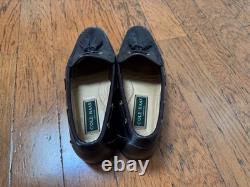Vintage Cole Haan loafers mens 7 D Hand Made In USA Black Tassel Loafers