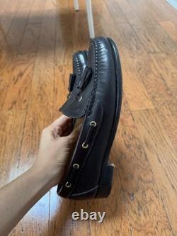 Vintage Cole Haan loafers mens 7 D Hand Made In USA Black Tassel Loafers