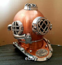 Vintage Diving Helmet Antique Scuba U. S Navy Mark V Scuba Divers Helmet Gift