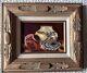 Vintage Framed/signed Acrylic Painting Of Pueblo Pottery From Taos By Min