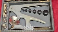 Vintage GS G-5 Hand Press for Watch Crystals Full Set with Dies USA Made