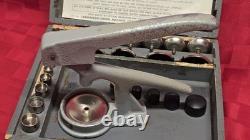 Vintage GS G-5 Hand Press for Watch Crystals Full Set with Dies USA Made