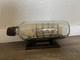 Vintage Hand Made Folk Art Decor Ship In A Bottle 5-mast Bark