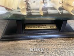Vintage Hand Made Folk Art Decor Ship in a Bottle 5-mast Bark