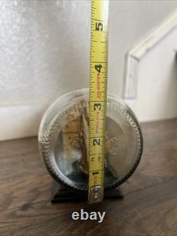 Vintage Hand Made Folk Art Decor Ship in a Bottle 5-mast Bark
