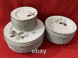 Vintage Hand Painted Kanehira Plates And Bowls, 33 Pieces, A1489, Made In USA