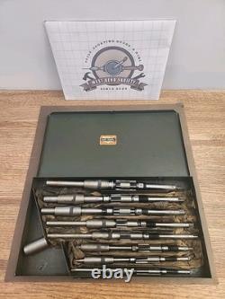 Vintage L. O. BEARD Tool Expanding Hand Reamer 8 Pc Set 1/2 1, Made In USA