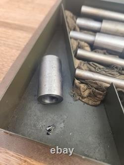 Vintage L. O. BEARD Tool Expanding Hand Reamer 8 Pc Set 1/2 1, Made In USA