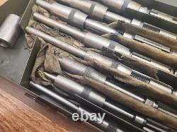 Vintage L. O. BEARD Tool Expanding Hand Reamer 8 Pc Set 1/2 1, Made In USA