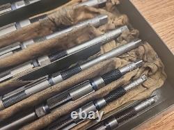 Vintage L. O. BEARD Tool Expanding Hand Reamer 8 Pc Set 1/2 1, Made In USA