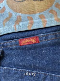 Vintage Made In The USA Wranglers Hand Painted Sun And Moon