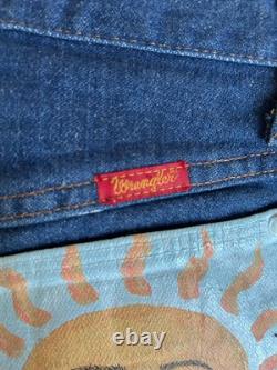 Vintage Made In The USA Wranglers Hand Painted Sun And Moon