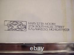 Vintage Mary Etta Moore Framed Sim Shalom Jewish Paper Cut Wall Hanging