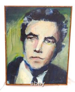 Vintage Original Les Leffingwell'Time Review Campus' Portrait On Canvas Signed