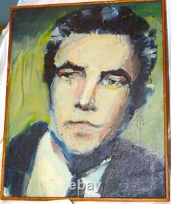 Vintage Original Les Leffingwell'Time Review Campus' Portrait On Canvas Signed