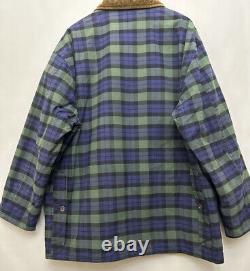 Vintage POLO RALPH LAUREN Tartan Plaid Waxed Fabric Plaid Field Jacket Sz XL