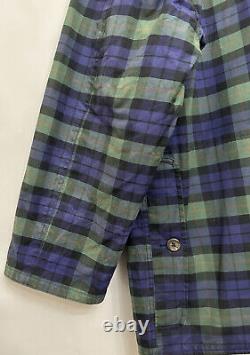 Vintage POLO RALPH LAUREN Tartan Plaid Waxed Fabric Plaid Field Jacket Sz XL