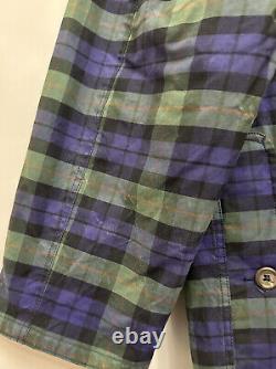 Vintage POLO RALPH LAUREN Tartan Plaid Waxed Fabric Plaid Field Jacket Sz XL