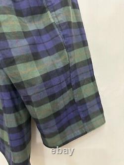 Vintage POLO RALPH LAUREN Tartan Plaid Waxed Fabric Plaid Field Jacket Sz XL