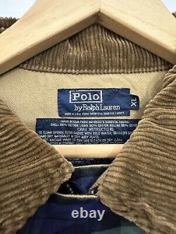 Vintage POLO RALPH LAUREN Tartan Plaid Waxed Fabric Plaid Field Jacket Sz XL