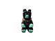Vintage Zuni Bear Sitting Fetish Turquoise Coral And Jet Signed Fm