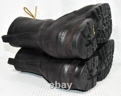 Vtg NICK'S Hand Made Boots USA Black Leather Work Biker Logger Boots Mens Sz 5