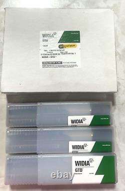 WIDIA 1-3/8-6 HSS Hand Tap Set 4 Flute H4 Plug Bottoming Taper Taps USA Made
