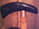 Walking Stick Bison Horn Handle Cane Hickory Wood Shaft Rubber Tip Made In Usa