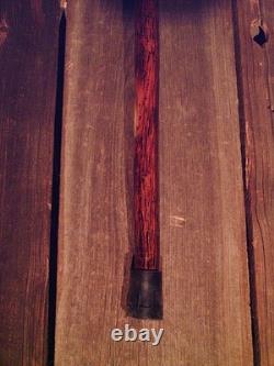 Walking stick cane Antler handle MAPLE wood shaft very stiff CUSTOM MADE IN USA