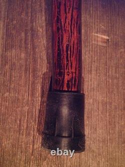 Walking stick cane Antler handle MAPLE wood shaft very stiff CUSTOM MADE IN USA