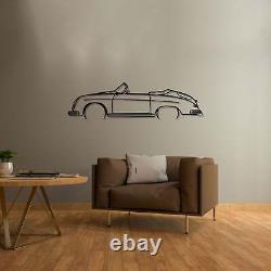 Wall Art Home Decor 3D Acrylic Metal Car Poster Porsche 356 Speedster CA