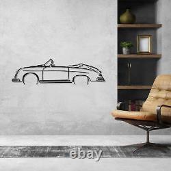 Wall Art Home Decor 3D Acrylic Metal Car Poster Porsche 356 Speedster CA