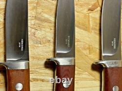 Wayne Hendrix Custom Handmade Beautiful 3pc Consecutive Serial #s Knives USA
