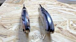 Wayne Hendrix Custom Handmade OYSTER KNIFE SET ACYLIC Custom His/Hers USA RARE