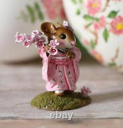 Wee Forest Folk Miniature Figurine M-459a Cherry Blossom Girl