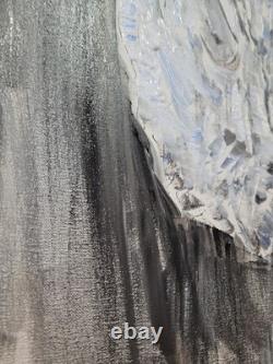 White Buffalo Spirit 16x20 Symbolic Wildlife Art Vibrant Abstract Expressionism